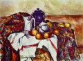 Naturaleza muerta con maceta azul Paul Cezanne